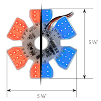 Grand General - Ultra Thin Hex Air Cleaner Dual Color LED Light (Multiple Color Options)