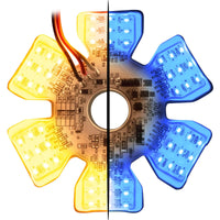 Grand General - Ultra Thin Hex Air Cleaner Dual Color LED Light (Multiple Color Options)