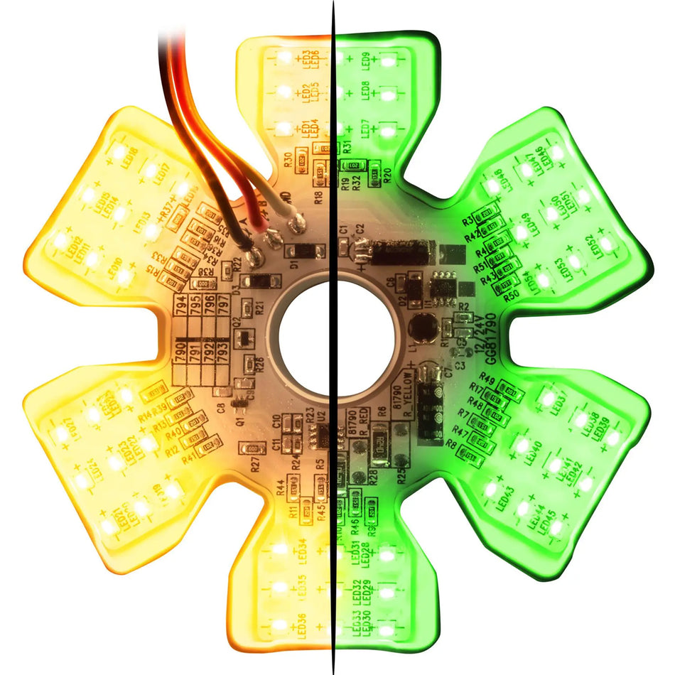 Grand General - Ultra Thin Hex Air Cleaner Dual Color LED Light (Multiple Color Options)