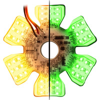 Grand General - Ultra Thin Hex Air Cleaner Dual Color LED Light (Multiple Color Options)