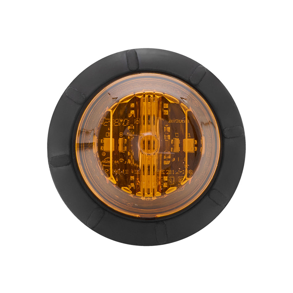 1.25" Round P2/P3/PC2 Clearance Marker Light - Amber, Red or White LEDs (Amber, Red or Clear Lens) - 3/4" Holes Required