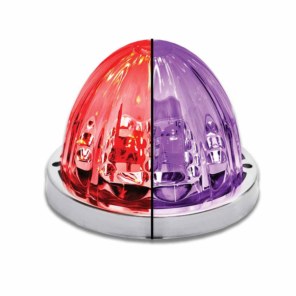 Trux - Starburst Watermelon Dual Revolution 19 Diodes LED Light (Various Colors) - Berube's Truck Accessories