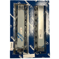 "Switchblade" 14.5" Tall Firewall Light Bars w/32 Bullseye/Button 3/4" Light Holes (Pair)