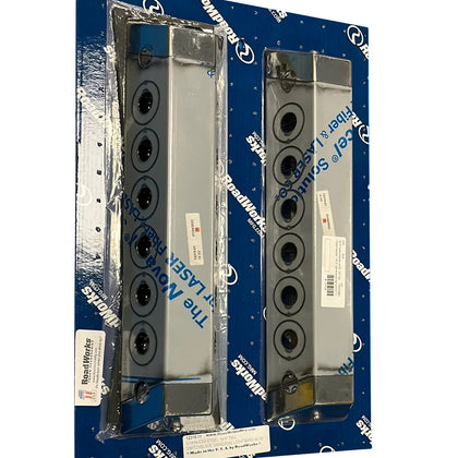 "Switchblade" 14.5" Tall Firewall Light Bars w/32 Bullseye/Button 3/4" Light Holes (Pair)