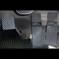 94'-Current Peterbilt 367, 379, 386, 388, 389 Flat Diamond Cut Series Billet Pedals (Black Finish)