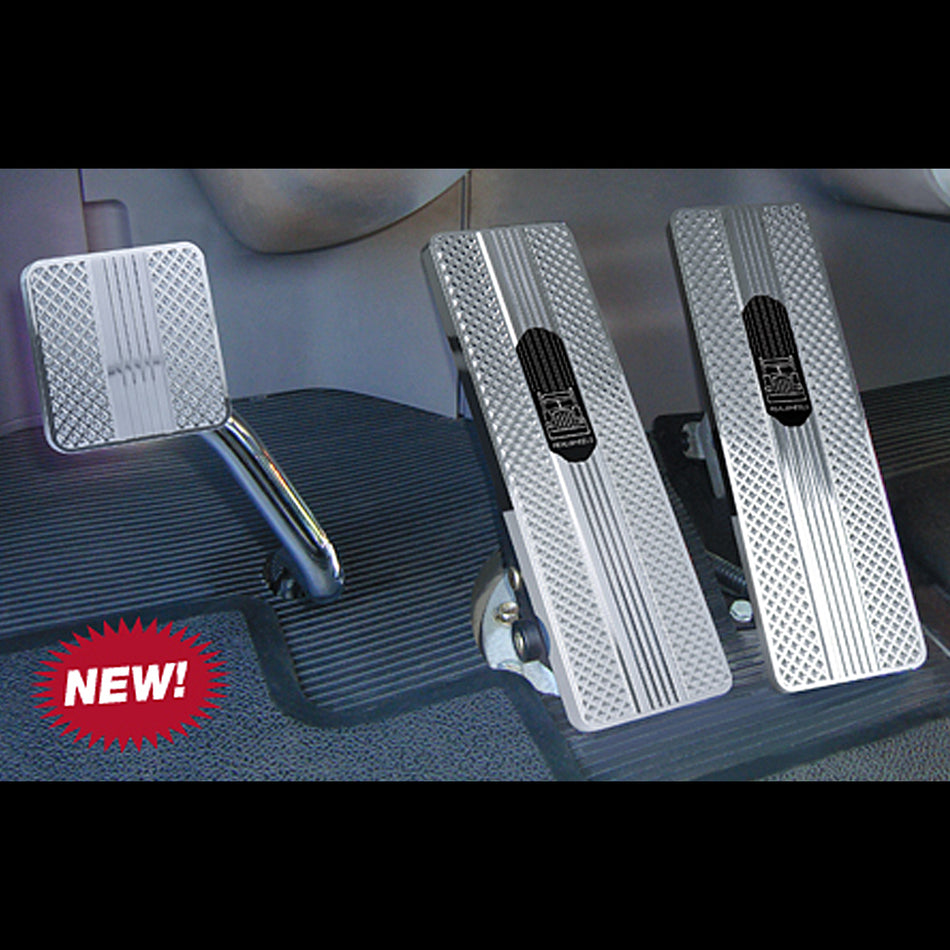 94'-06' Kenworth T440, T470, T700, T800, W900 Pyramid (Fine Cut) Diamond Series Billet Pedals (Aluminum or Black Finish)