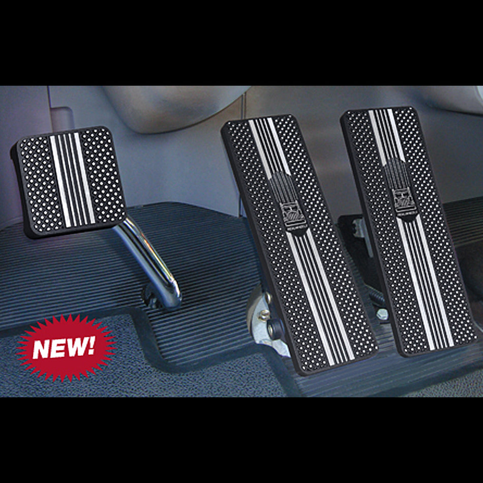 94'-06' Kenworth T440, T470, T700, T800, W900 Pyramid (Fine Cut) Diamond Series Billet Pedals (Aluminum or Black Finish)