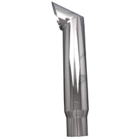 5 Inch x 48 Inch Straight Cut Aluminized Exhaust Stack Reduced to 4 Inch Outer Dimension