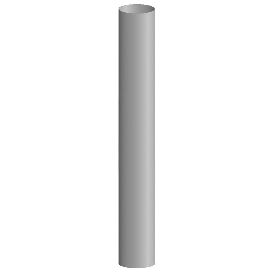 Grand Rock - 5 Inch x 48 Inch Straight Cut Aluminized Exhaust Stack