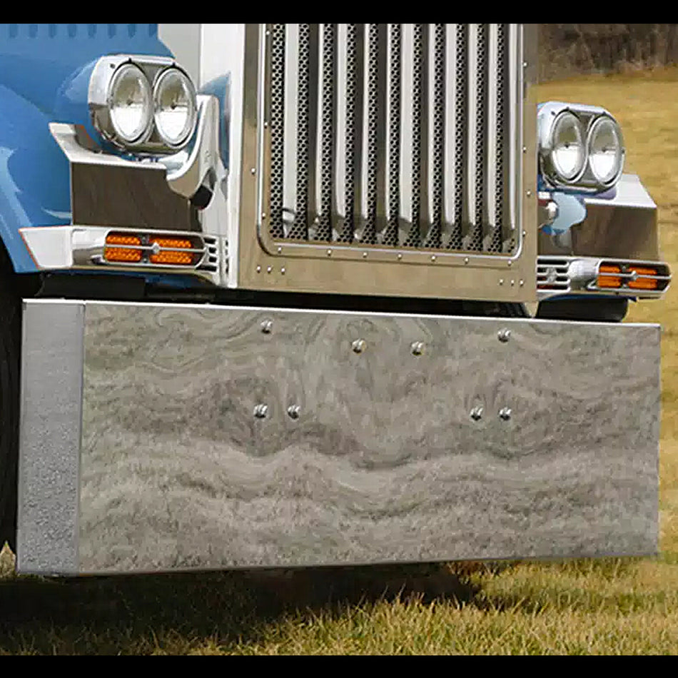 Roadworks - Peterbilt 389 Stainless Steel Bumper with Mitered Ends