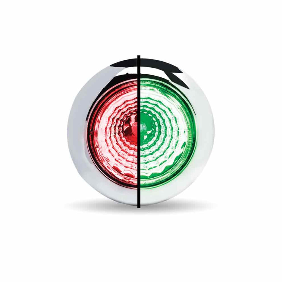 3/4″ Red Marker to Green Auxiliary Round Reflector LED Light – 1 Diode