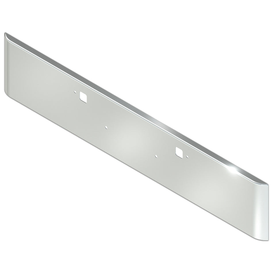 Valley Chrome - Kenworth W990 (2018-Newer) 18" Square Rolled End Bumper w Tow Pins