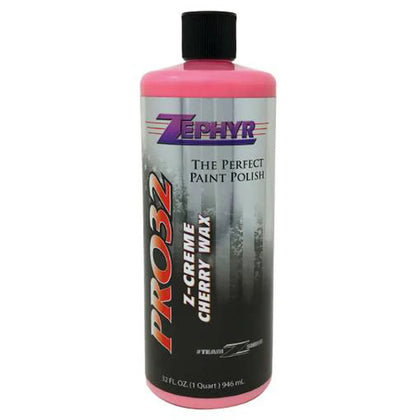Zephyr Polishes - PRO 32 Z-Creme Cherry Wax (32 Oz. Bottle or a Case of 12 Bottles)
