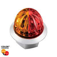 4 LED 3/4" Mini Watermelon Double Fury Clearance/Marker Light w Clear Lens - Various Dual Colors