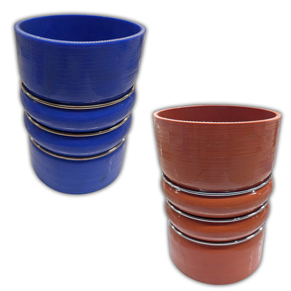 Grand Rock - Silicone Charge Cooler or Heater Hose - Blue (Cold Side) or Red (Hot Side) @ 4" x 6"