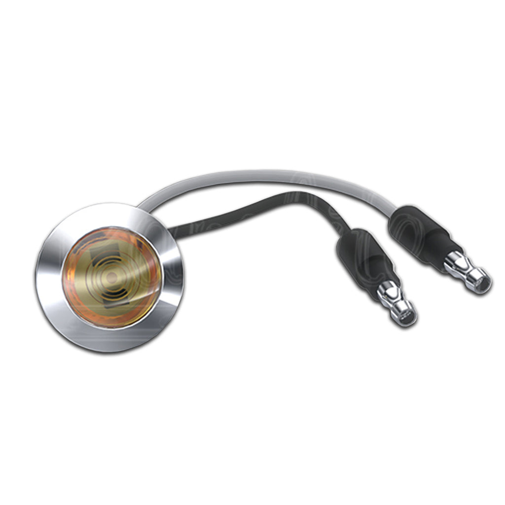 Panelite - 3/4" Round Amber LED Style Light (Amber or Clear Lens)