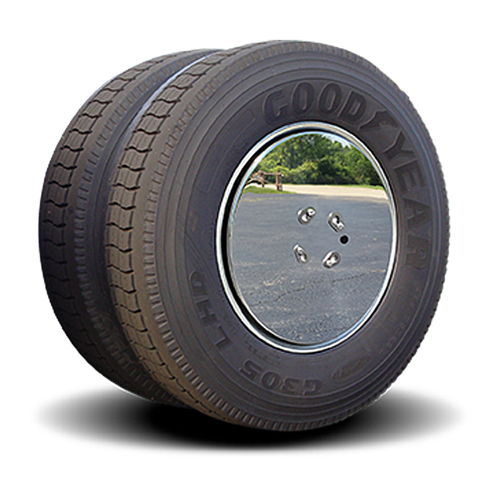 Stainless Steel Aero Covers for 22.5" Drive Axle Wheels (3/4” Axle Bolts)