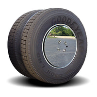 Stainless Steel Aero Covers for 22.5" Drive Axle Wheels (3/4” Axle Bolts)