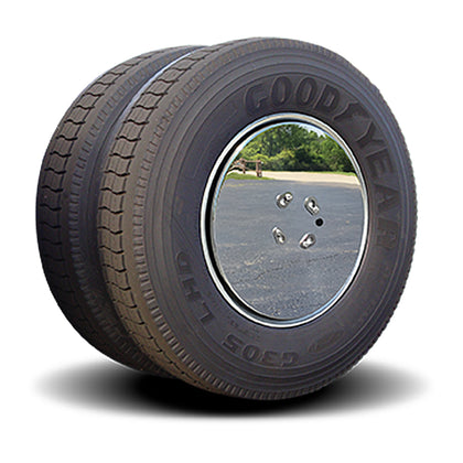 Stainless Steel Aero Covers for 22.5" Drive Axle Wheels (3/4” Axle Bolts)