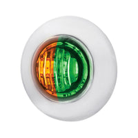 2 LED 3/4" Mini Dual Function Double Fury Light (Clearance/Marker) - Various Colors w Clear Lens