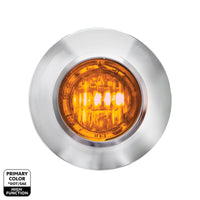 2 LED 3/4" Mini Dual Function Double Fury Light (Clearance/Marker) - Various Colors w Clear Lens