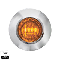 2 LED 3/4" Mini Dual Function Double Fury Light (Clearance/Marker) - Various Colors w Clear Lens