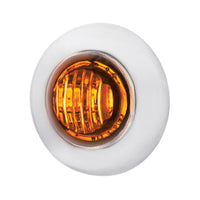 2 LED 3/4" Mini Dual Function Double Fury Light (Clearance/Marker) - Various Colors w Clear Lens