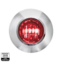2 LED 3/4" Mini Dual Function Double Fury Light (Clearance/Marker) - Various Colors w Clear Lens