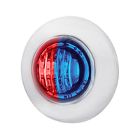 2 LED 3/4" Mini Dual Function Double Fury Light (Clearance/Marker) - Various Colors w Clear Lens