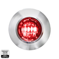 2 LED 3/4" Mini Dual Function Double Fury Light (Clearance/Marker) - Various Colors w Clear Lens