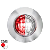 2 LED 3/4" Mini Dual Function Double Fury Light (Clearance/Marker) - Various Colors w Clear Lens