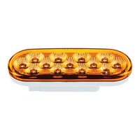 United Pacific - 13 LED 6" Oval Double Fury Light (Turn Signal) - Various Colors w Clear Lens