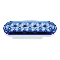 United Pacific - 13 LED 6" Oval Double Fury Light (Turn Signal) - Various Colors w Clear Lens