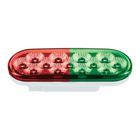 United Pacific - 13 LED 6" Oval Double Fury Light (Turn Signal) - Various Colors w Clear Lens