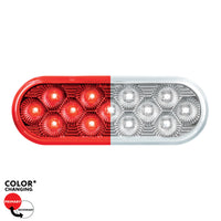United Pacific - 13 LED 6" Oval Double Fury Light (Turn Signal) - Various Colors w Clear Lens