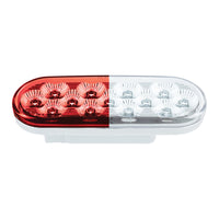 United Pacific - 13 LED 6" Oval Double Fury Light (Turn Signal) - Various Colors w Clear Lens