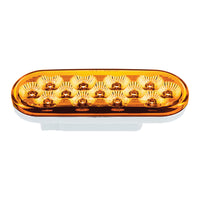 United Pacific - 13 LED 6" Oval Double Fury Light (Turn Signal) - Various Colors w Clear Lens