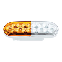 United Pacific - 13 LED 6" Oval Double Fury Light (Turn Signal) - Various Colors w Clear Lens
