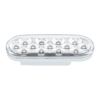 United Pacific - 13 LED 6" Oval Double Fury Light (Turn Signal) - Various Colors w Clear Lens