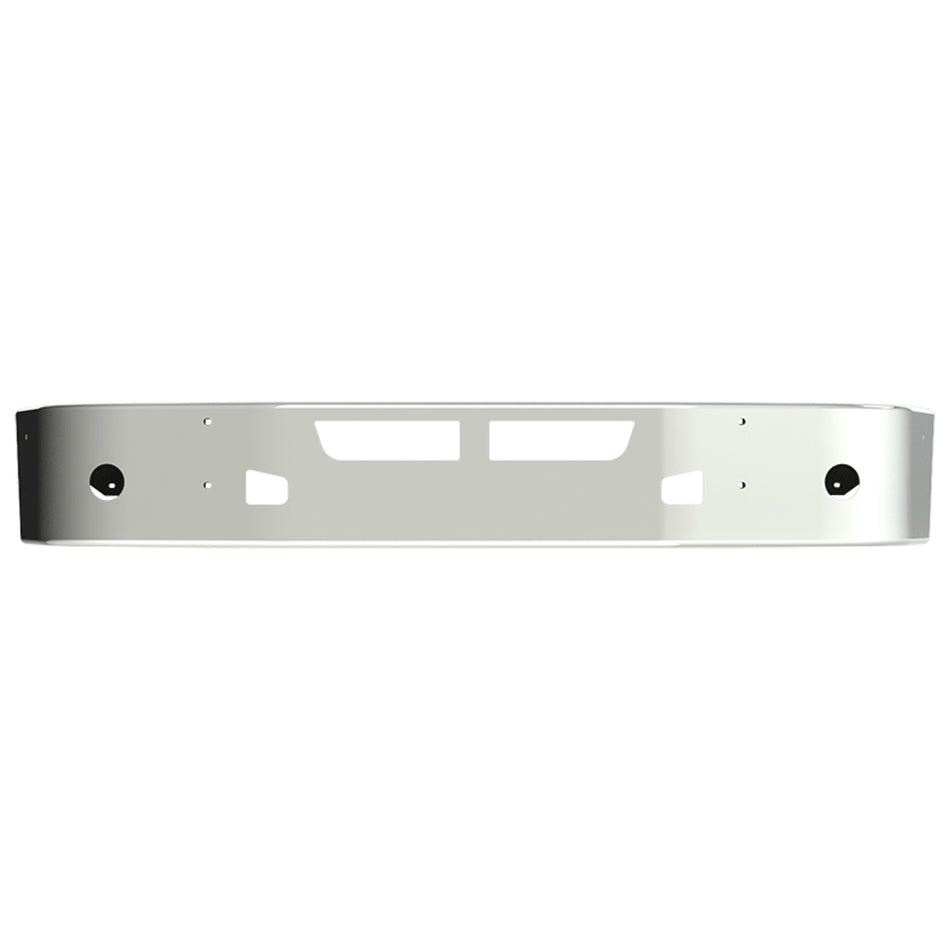 Valley Chrome - 14" Kenworth T660 13" SBA Chrome Bumper (Tow, Mount, Vent & Fog Holes)