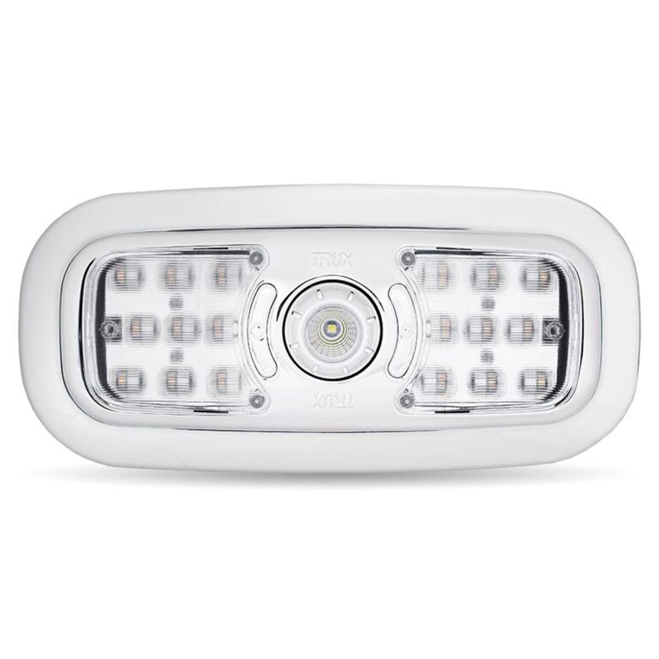 Trux - LED Interior Projector Dome & Map 7-Color Cab Light for Peterbilt – Chrome