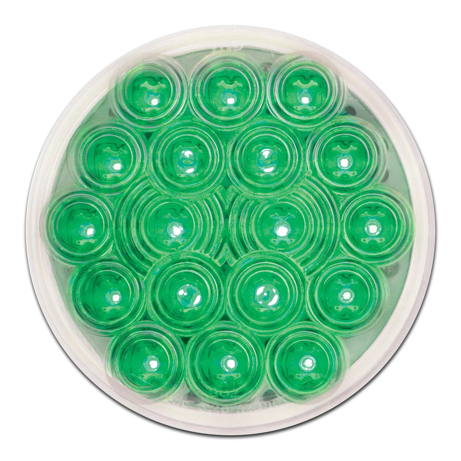Grand General - 4" Fleet LED Light (Green LEDs - Clear Lens)