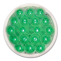 Grand General - 4" Fleet LED Light (Green LEDs - Clear Lens)