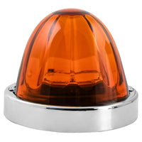 Super Star Watermelon Glass Lens Surface Mount LED Sealed Light with Chrome Bezel (Various Colors)