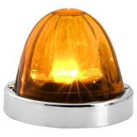 Super Star Watermelon Glass Lens Surface Mount LED Sealed Light with Chrome Bezel (Various Colors)