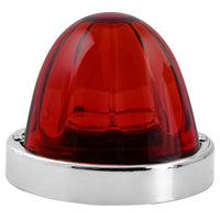 Super Star Watermelon Glass Lens Surface Mount LED Sealed Light with Chrome Bezel (Various Colors)