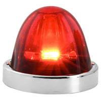 Super Star Watermelon Glass Lens Surface Mount LED Sealed Light with Chrome Bezel (Various Colors)