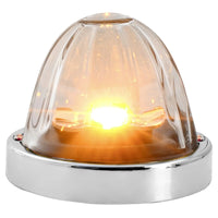 Super Star Watermelon Glass Lens Surface Mount LED Sealed Light with Chrome Bezel (Various Colors)