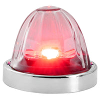 Super Star Watermelon Glass Lens Surface Mount LED Sealed Light with Chrome Bezel (Various Colors)
