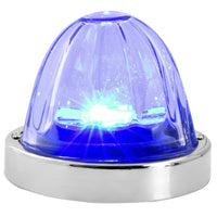 Super Star Watermelon Glass Lens Surface Mount LED Sealed Light with Chrome Bezel (Various Colors)